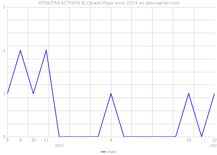 VITALITAS ACTIVOS SL (Spain) Page visits 2024 