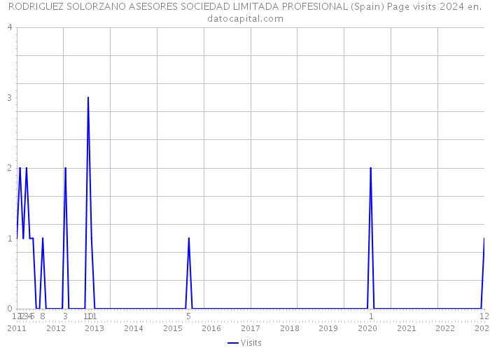 RODRIGUEZ SOLORZANO ASESORES SOCIEDAD LIMITADA PROFESIONAL (Spain) Page visits 2024 