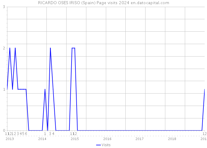 RICARDO OSES IRISO (Spain) Page visits 2024 