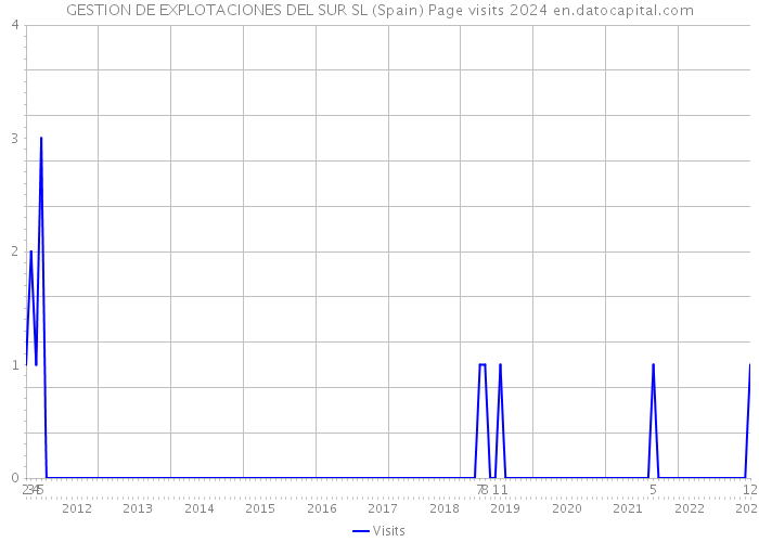 GESTION DE EXPLOTACIONES DEL SUR SL (Spain) Page visits 2024 