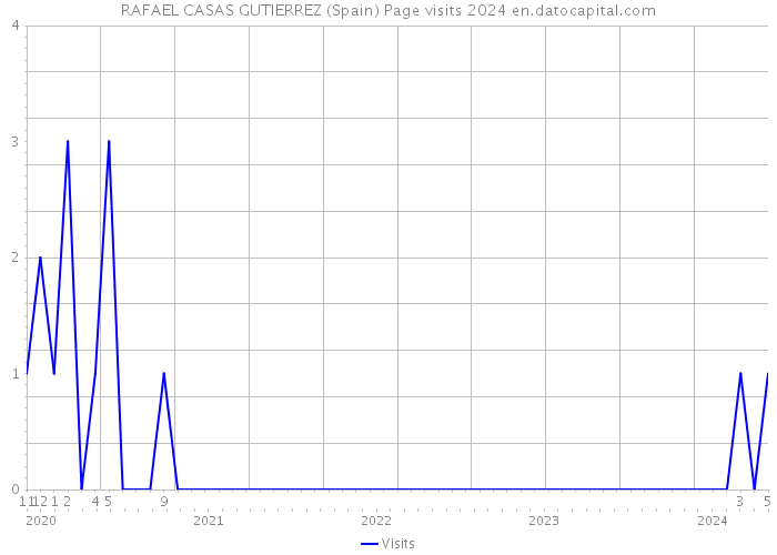 RAFAEL CASAS GUTIERREZ (Spain) Page visits 2024 