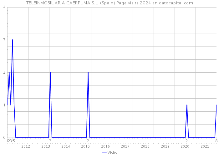 TELEINMOBILIARIA CAERPUMA S.L. (Spain) Page visits 2024 