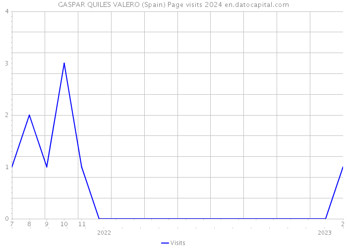 GASPAR QUILES VALERO (Spain) Page visits 2024 