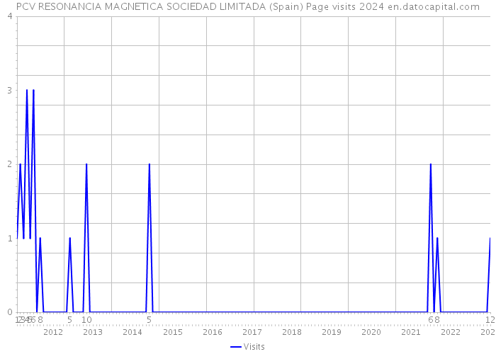 PCV RESONANCIA MAGNETICA SOCIEDAD LIMITADA (Spain) Page visits 2024 