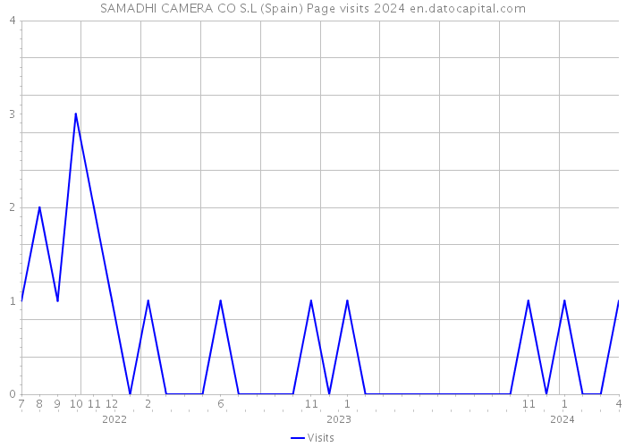 SAMADHI CAMERA CO S.L (Spain) Page visits 2024 