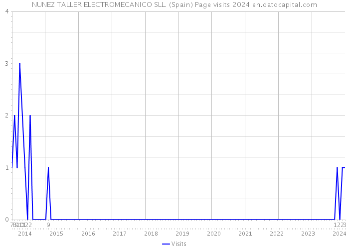 NUNEZ TALLER ELECTROMECANICO SLL. (Spain) Page visits 2024 
