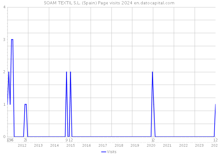 SOAM TEXTIL S.L. (Spain) Page visits 2024 