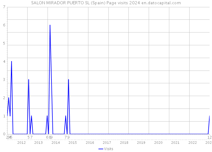 SALON MIRADOR PUERTO SL (Spain) Page visits 2024 