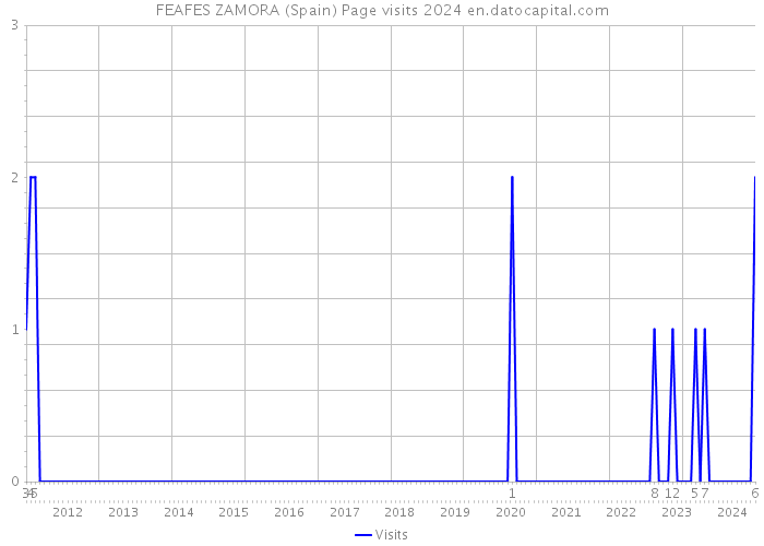 FEAFES ZAMORA (Spain) Page visits 2024 