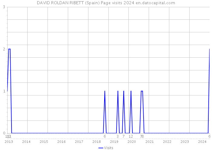 DAVID ROLDAN RIBETT (Spain) Page visits 2024 