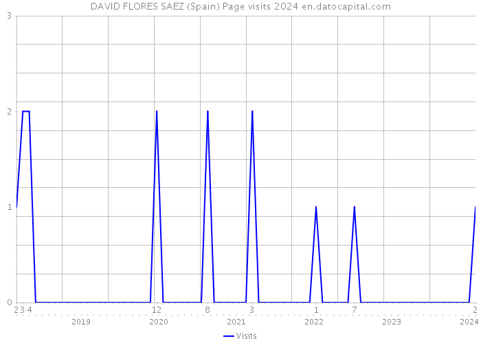 DAVID FLORES SAEZ (Spain) Page visits 2024 