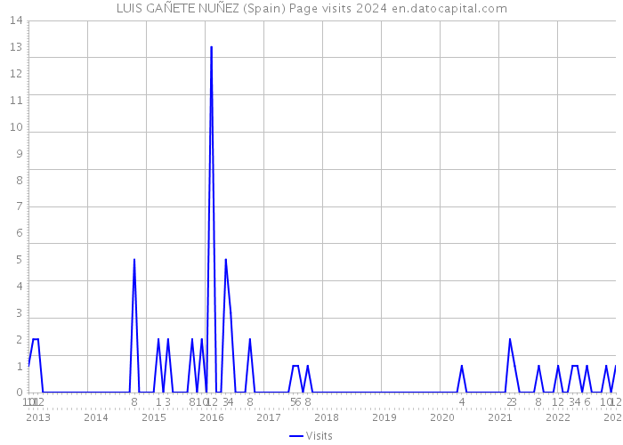 LUIS GAÑETE NUÑEZ (Spain) Page visits 2024 