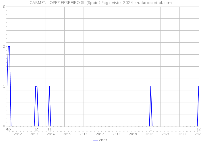 CARMEN LOPEZ FERREIRO SL (Spain) Page visits 2024 