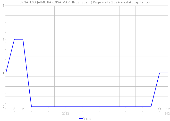 FERNANDO JAIME BARDISA MARTINEZ (Spain) Page visits 2024 