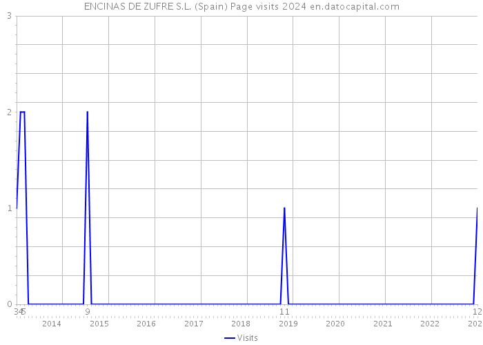 ENCINAS DE ZUFRE S.L. (Spain) Page visits 2024 