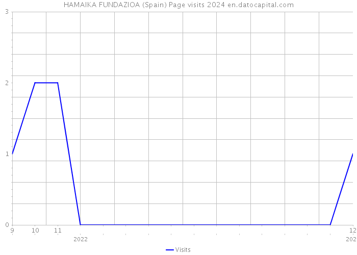 HAMAIKA FUNDAZIOA (Spain) Page visits 2024 