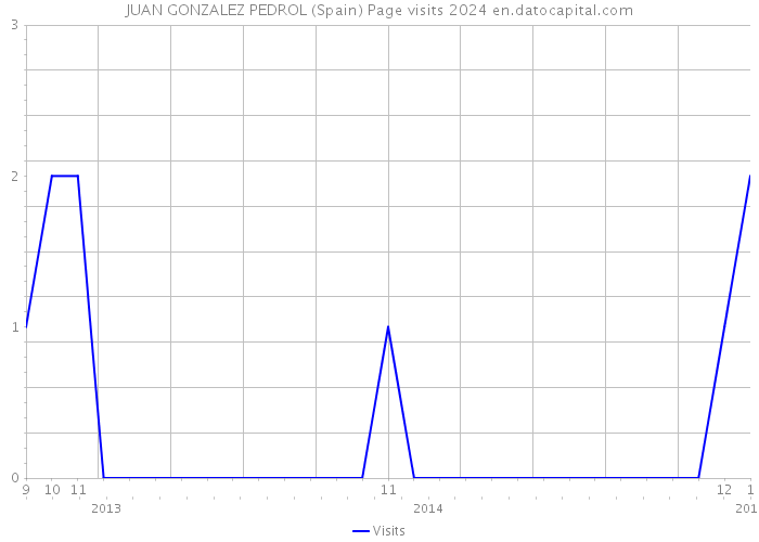 JUAN GONZALEZ PEDROL (Spain) Page visits 2024 