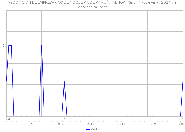 ASOCIACIÓN DE EMPRESARIOS DE NOGUEIRA DE RAMUÍN (AENOR) (Spain) Page visits 2024 