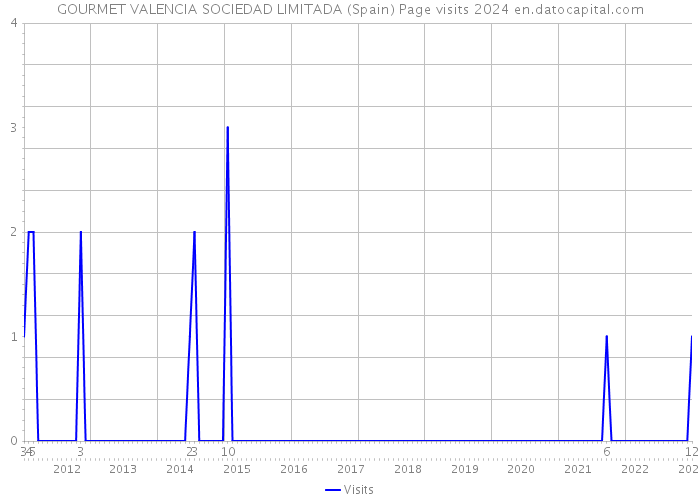 GOURMET VALENCIA SOCIEDAD LIMITADA (Spain) Page visits 2024 