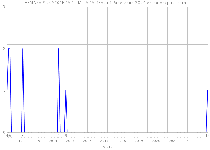 HEMASA SUR SOCIEDAD LIMITADA. (Spain) Page visits 2024 