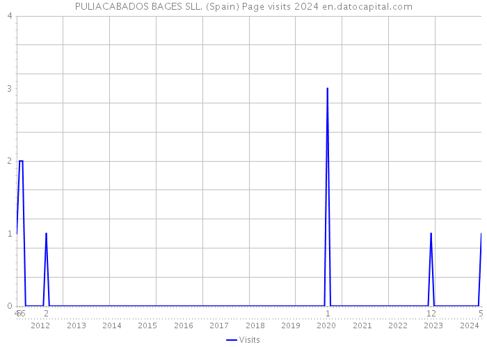 PULIACABADOS BAGES SLL. (Spain) Page visits 2024 