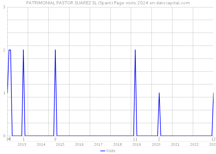 PATRIMONIAL PASTOR SUAREZ SL (Spain) Page visits 2024 