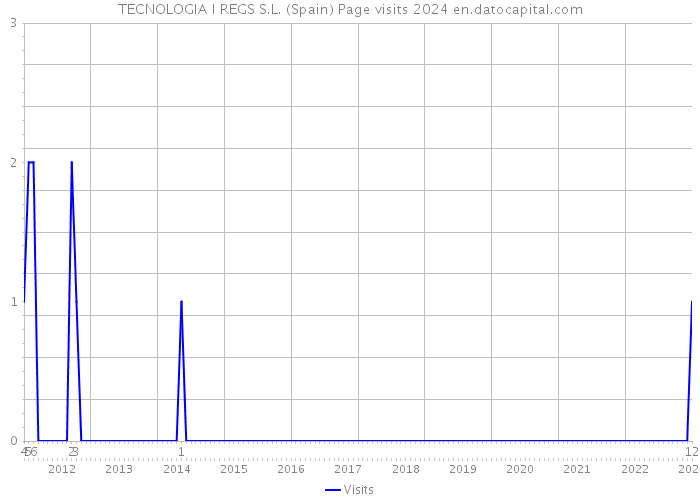 TECNOLOGIA I REGS S.L. (Spain) Page visits 2024 