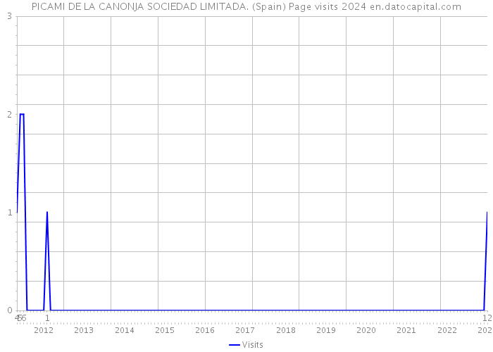 PICAMI DE LA CANONJA SOCIEDAD LIMITADA. (Spain) Page visits 2024 