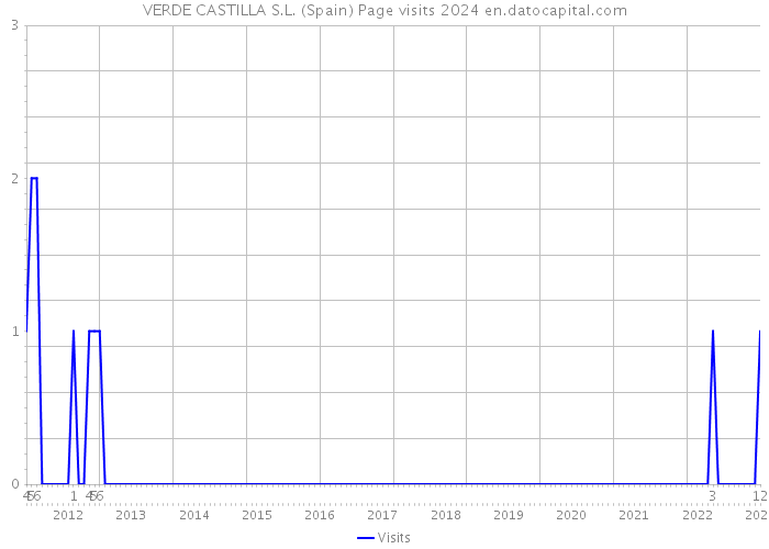 VERDE CASTILLA S.L. (Spain) Page visits 2024 