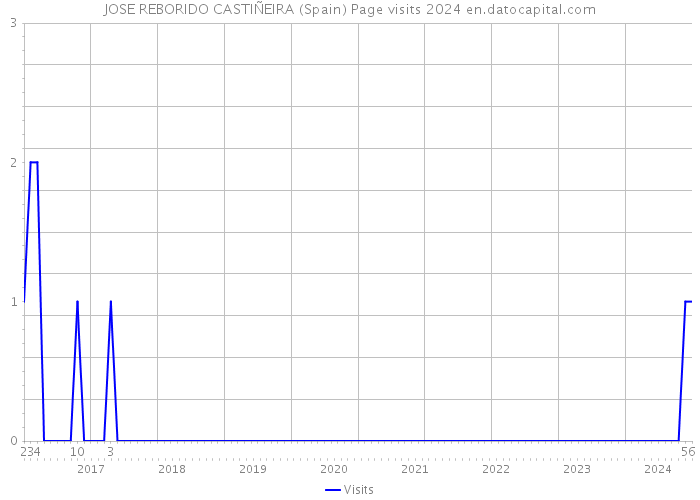 JOSE REBORIDO CASTIÑEIRA (Spain) Page visits 2024 