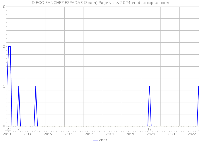 DIEGO SANCHEZ ESPADAS (Spain) Page visits 2024 