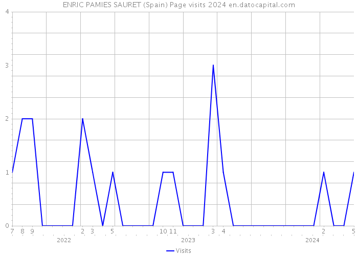 ENRIC PAMIES SAURET (Spain) Page visits 2024 