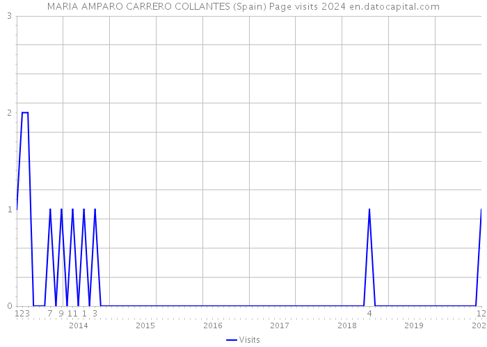 MARIA AMPARO CARRERO COLLANTES (Spain) Page visits 2024 