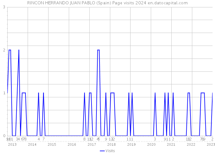 RINCON HERRANDO JUAN PABLO (Spain) Page visits 2024 