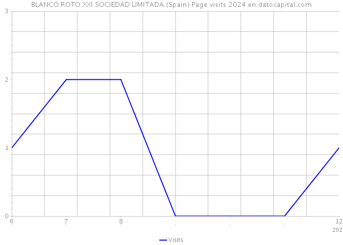 BLANCO ROTO XXI SOCIEDAD LIMITADA (Spain) Page visits 2024 