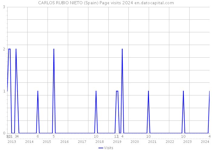 CARLOS RUBIO NIETO (Spain) Page visits 2024 