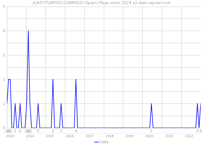 JUAN ITURRIOZ DOMINGO (Spain) Page visits 2024 