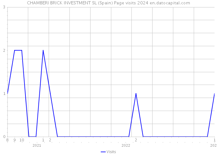 CHAMBERI BRICK INVESTMENT SL (Spain) Page visits 2024 