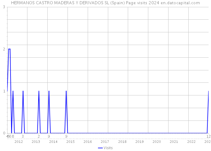 HERMANOS CASTRO MADERAS Y DERIVADOS SL (Spain) Page visits 2024 