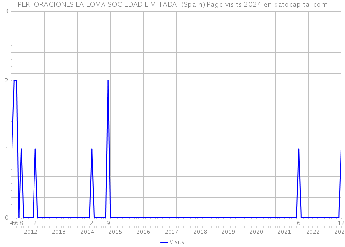 PERFORACIONES LA LOMA SOCIEDAD LIMITADA. (Spain) Page visits 2024 