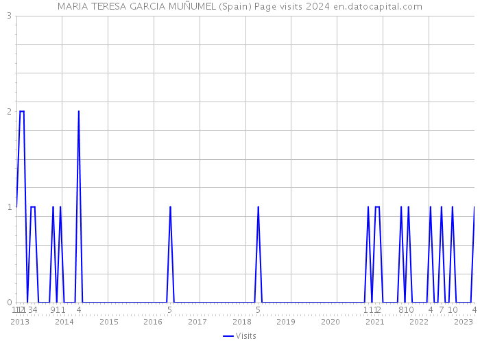 MARIA TERESA GARCIA MUÑUMEL (Spain) Page visits 2024 