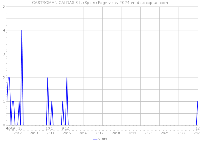 CASTROMAN CALDAS S.L. (Spain) Page visits 2024 