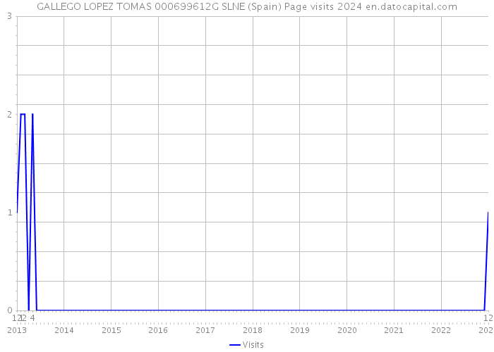 GALLEGO LOPEZ TOMAS 000699612G SLNE (Spain) Page visits 2024 