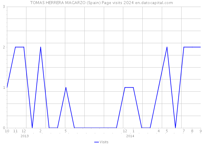 TOMAS HERRERA MAGARZO (Spain) Page visits 2024 