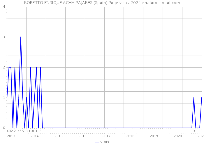 ROBERTO ENRIQUE ACHA PAJARES (Spain) Page visits 2024 