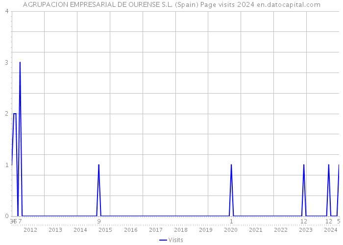 AGRUPACION EMPRESARIAL DE OURENSE S.L. (Spain) Page visits 2024 