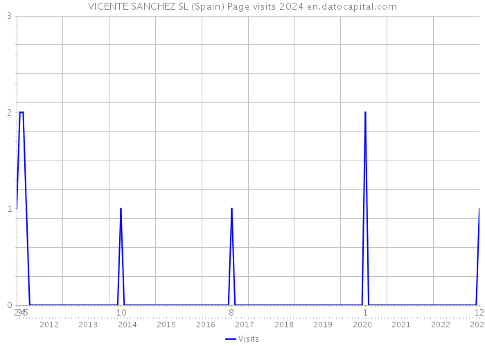 VICENTE SANCHEZ SL (Spain) Page visits 2024 