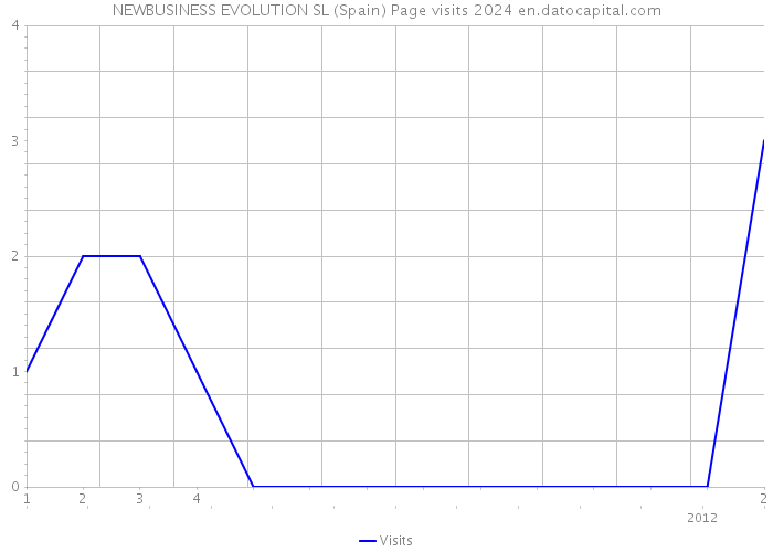 NEWBUSINESS EVOLUTION SL (Spain) Page visits 2024 