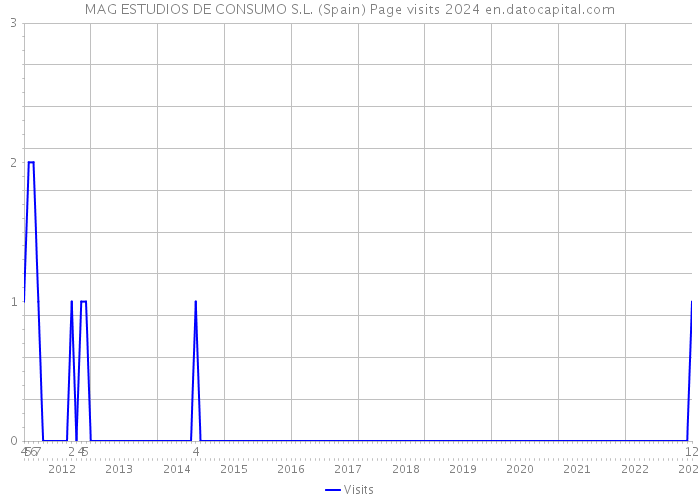 MAG ESTUDIOS DE CONSUMO S.L. (Spain) Page visits 2024 