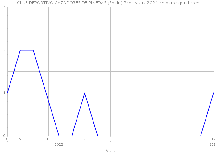 CLUB DEPORTIVO CAZADORES DE PINEDAS (Spain) Page visits 2024 